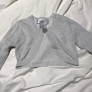 Ally b silver shrung w/bling button nwot 2t